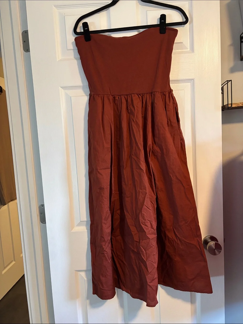 GAP Rust-Brown Strapless Dress